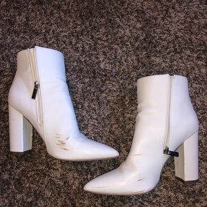 White booties